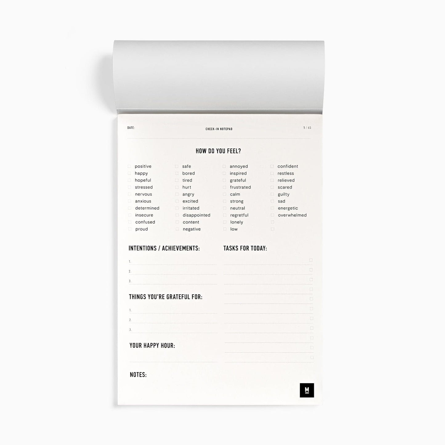 Check-In Notepad - MindJournal